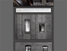 Tablet Screenshot of photos.onfocus.com